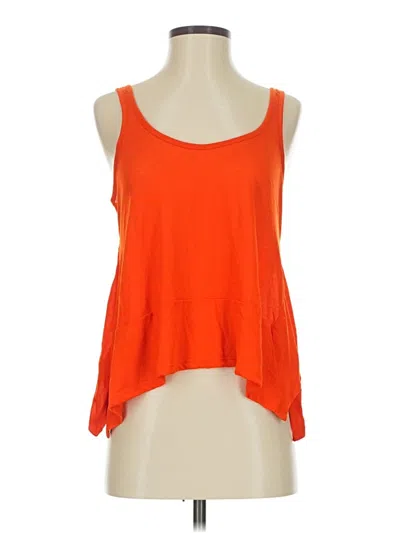 Pre-owned H&m Conscious Tank Top Orange Halter Neckline Tops