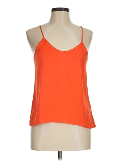 Pre-owned H&m Conscious Tank Top Orange Halter Neckline Tops