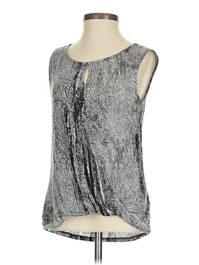 Pre-owned H&m Conscious Tank Top Silver Halter Neckline Tops