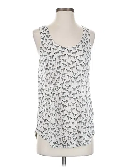 Pre-owned H&m Conscious Tank Top Silver Halter Neckline Tops