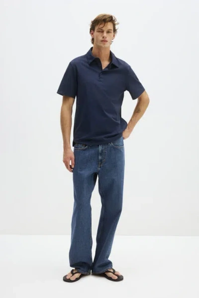 H&m Cooling Regular Fit Polo Shirt In Blue