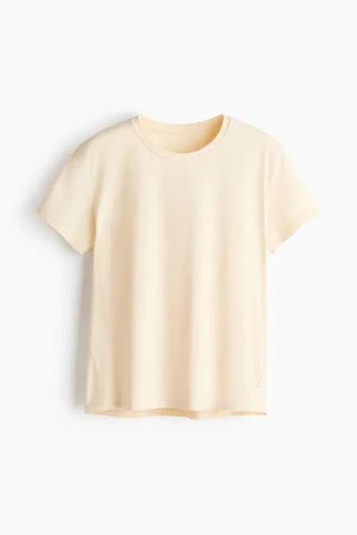 H&m Cooling Running T-shirt With Drymove In Neutral