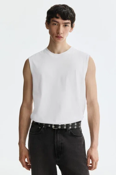 H&m Coolmax® Regular Fit Tank Top In White
