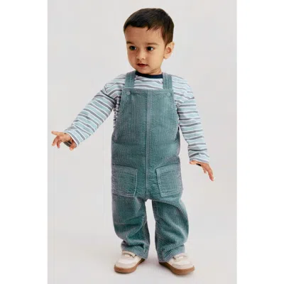 H&m Babies'  Corduroy Overalls In Blue