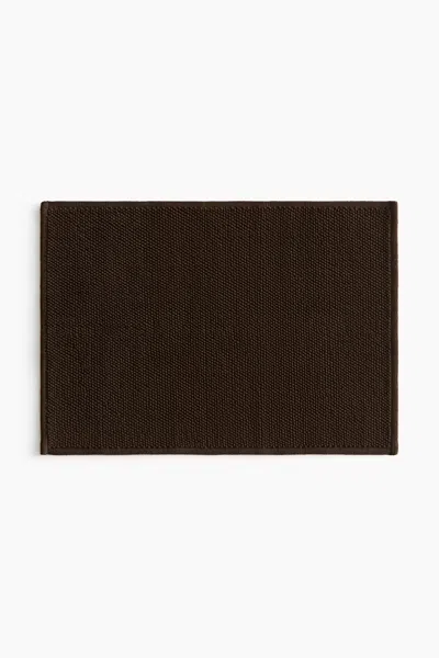 H&m Cotton Bath Mat In Brown