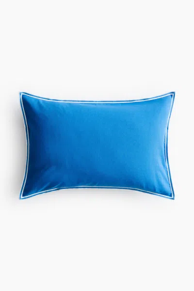 H&m Cotton Canvas Cushion Cover In Blue