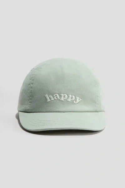 H&m Babies'  Cotton Cap In Green