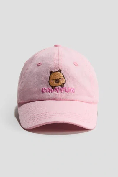 H&m Kids'  Cotton Cap In Pink