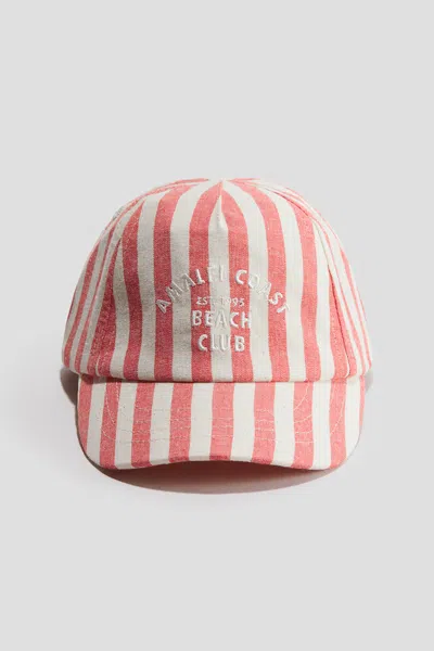 H&m Cotton Cap In Pink