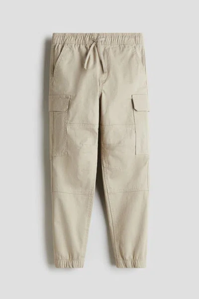 H&m Kids'  Cotton Cargo Joggers In Multi