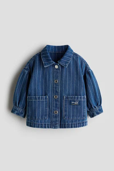 H&m Kids' Cotton Denim Jacket In Blue