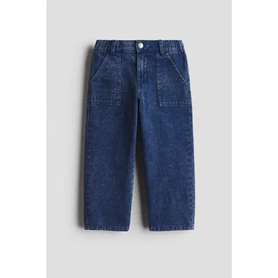 H&m Kids'  Cotton Denim Trousers In Blue