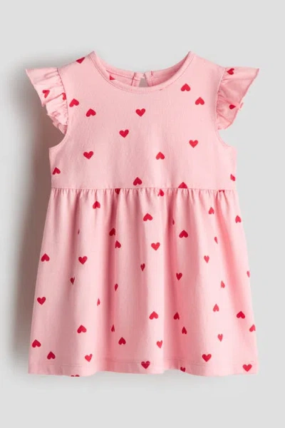H&m Babies'  Cotton Dress In Pink