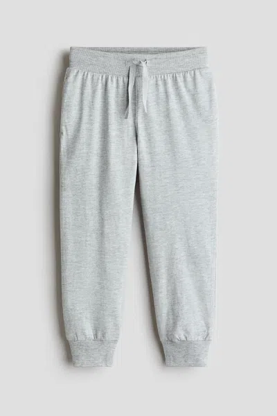 H&m Kids' Cotton Joggers In Gray