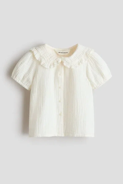 H&m Kids'  Cotton Muslin Blouse In Multi