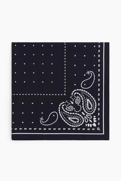 H&m Cotton Neck Scarf In White