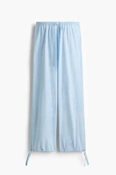 H&m Cotton Pyjama Bottoms In Blue
