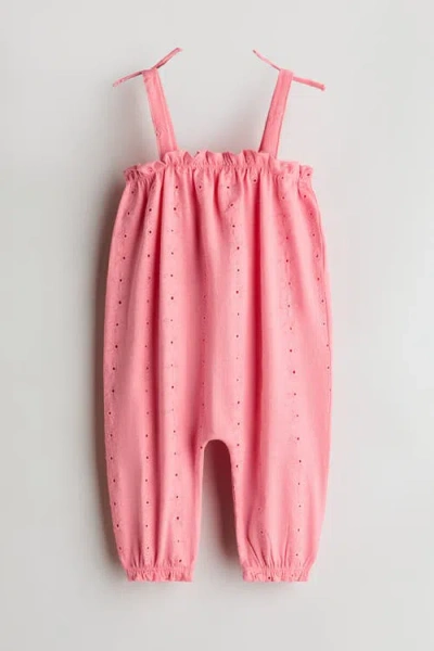 H&m Babies'  Cotton Romper Suit In Pink