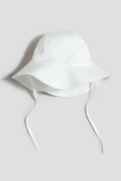 H&m Babies' Cotton Sun Hat In White