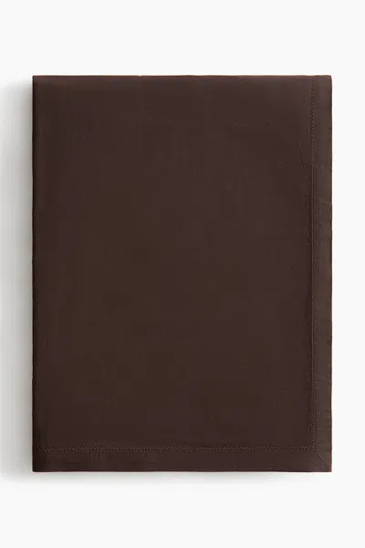 H&m Cotton Tablecloth In Brown
