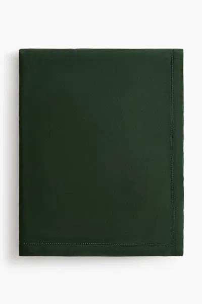 H&m Cotton Tablecloth In Green