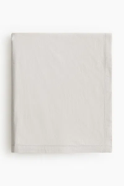 H&m Cotton Tablecloth In White