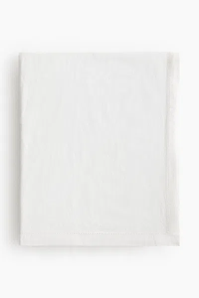 H&m Cotton Tablecloth In White