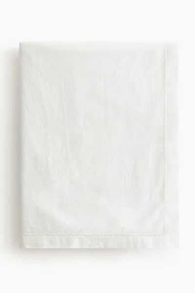 H&m Cotton Tablecloth In White