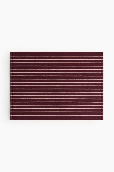 H&m Cotton Terry Bath Mat In Purple
