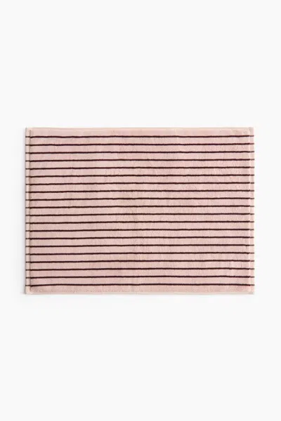H&m Cotton Terry Bath Mat In Pink