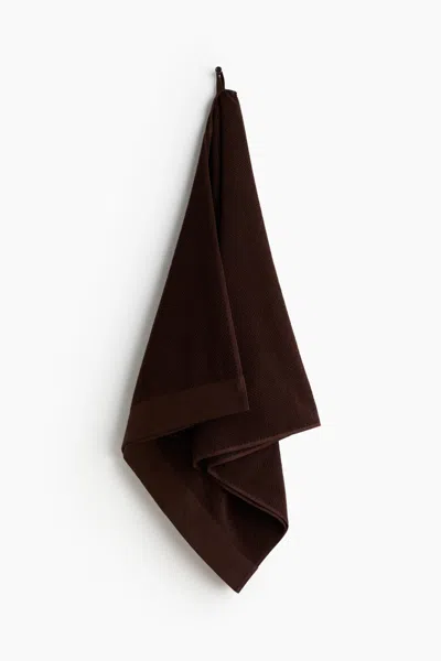 H&m Cotton Terry Bath Towel In Brown