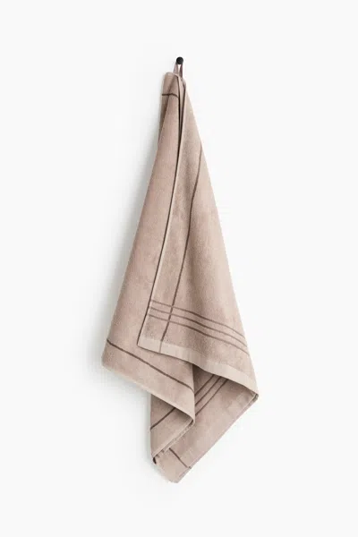 H&m Cotton Terry Bath Towel In Neutral