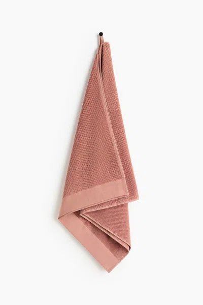 H&m Cotton Terry Bath Towel In Brown