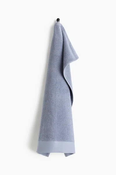 H&m Cotton Terry Hand Towel In Blue