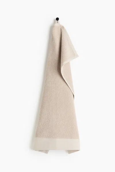 H&m Cotton Terry Hand Towel In Neutral