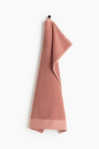 H&m Cotton Terry Hand Towel In Brown