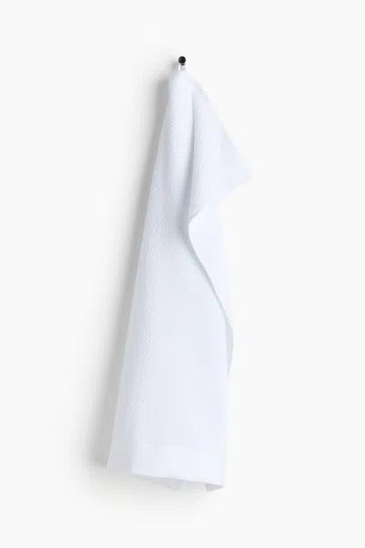 H&m Cotton Terry Hand Towel In White