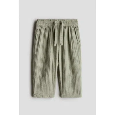 H&m Babies'  Cotton Trousers In Green
