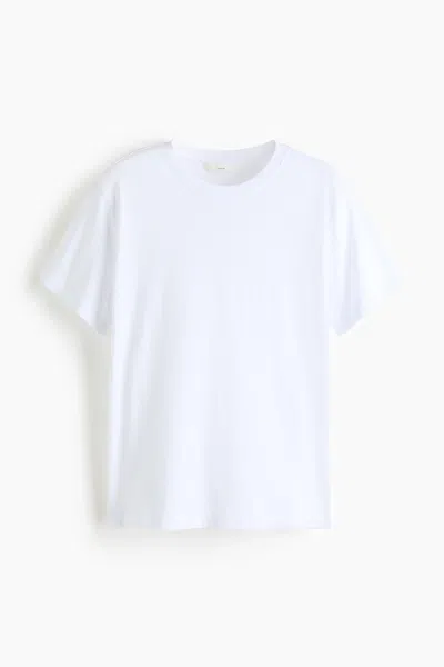 H&m Cotton T-shirt In White