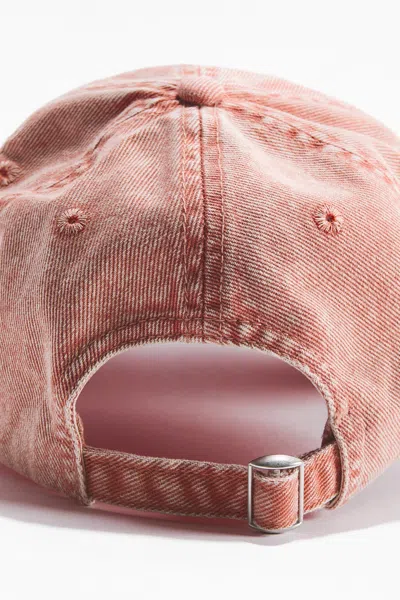 H&m Cotton Twill Cap In Light Orange/e