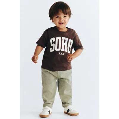 H&m Babies'  Cotton Twill Pants In Green