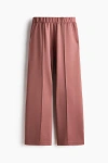 H&m Crease-front Pull-on Pants In Pink
