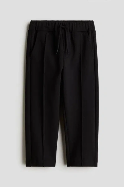 H&m Kids'  Crease-leg Joggers In Black