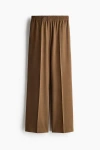 H&m Crease-leg Trousers In Green