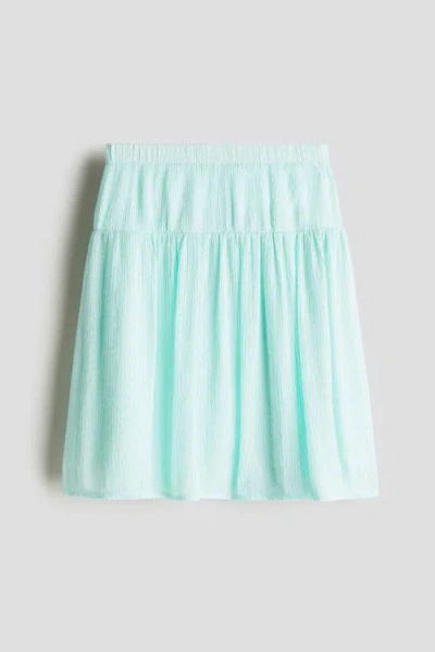 H&m Kids'  Crinkled Chiffon Skirt In Blue