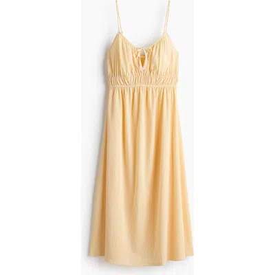 H&m Crinkled Jersey Dress In Orange
