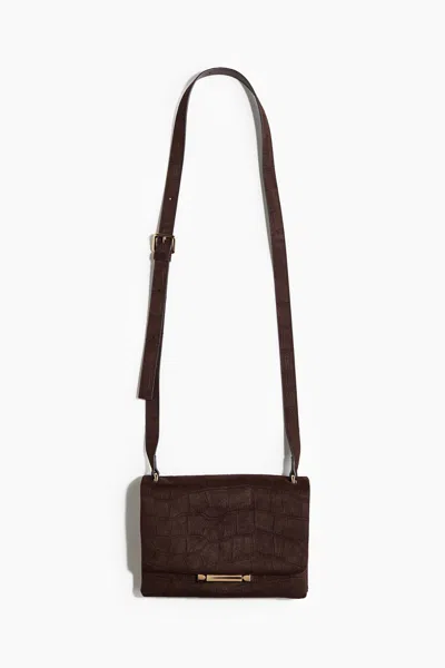 H&m Crossbody Bag In Dark Brown