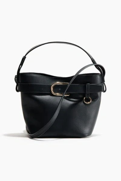 H&m Crossbody Bucket Bag In Black