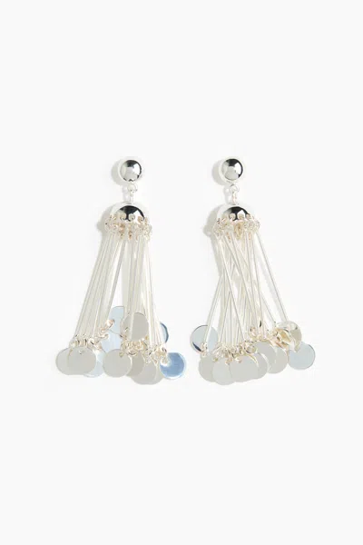 H&m Dangle Earrings In Silver-colored