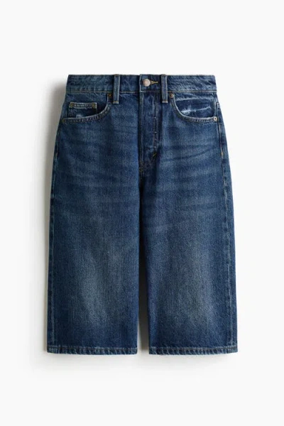 H&m Denim Bermuda Shorts In Blue